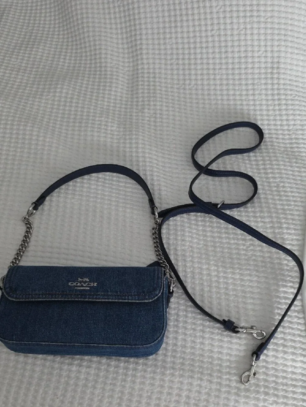 Coach denim shoulder